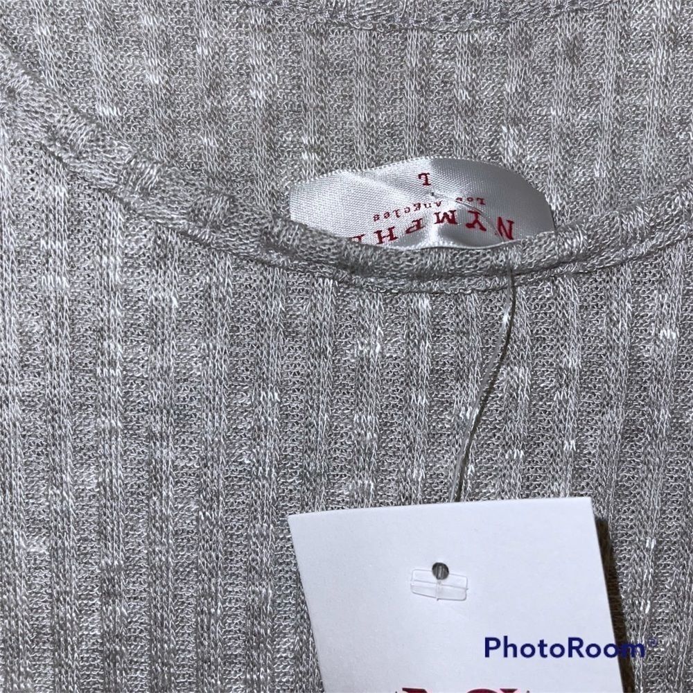 Grey Ribbed Knit Midi-dress​​​ - Picture 3 of 3